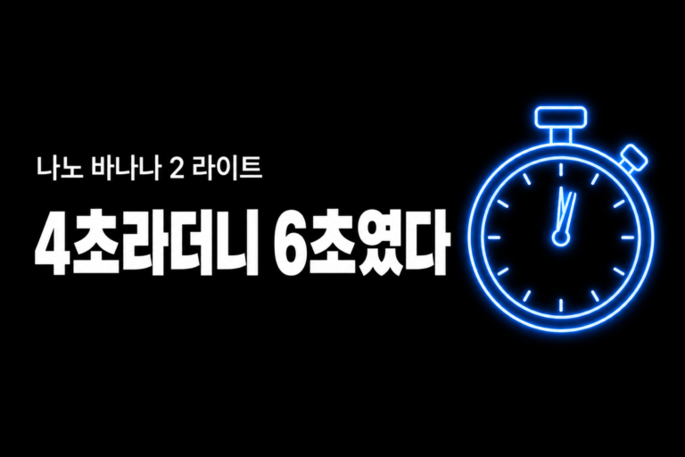 4초라더니 6초였다